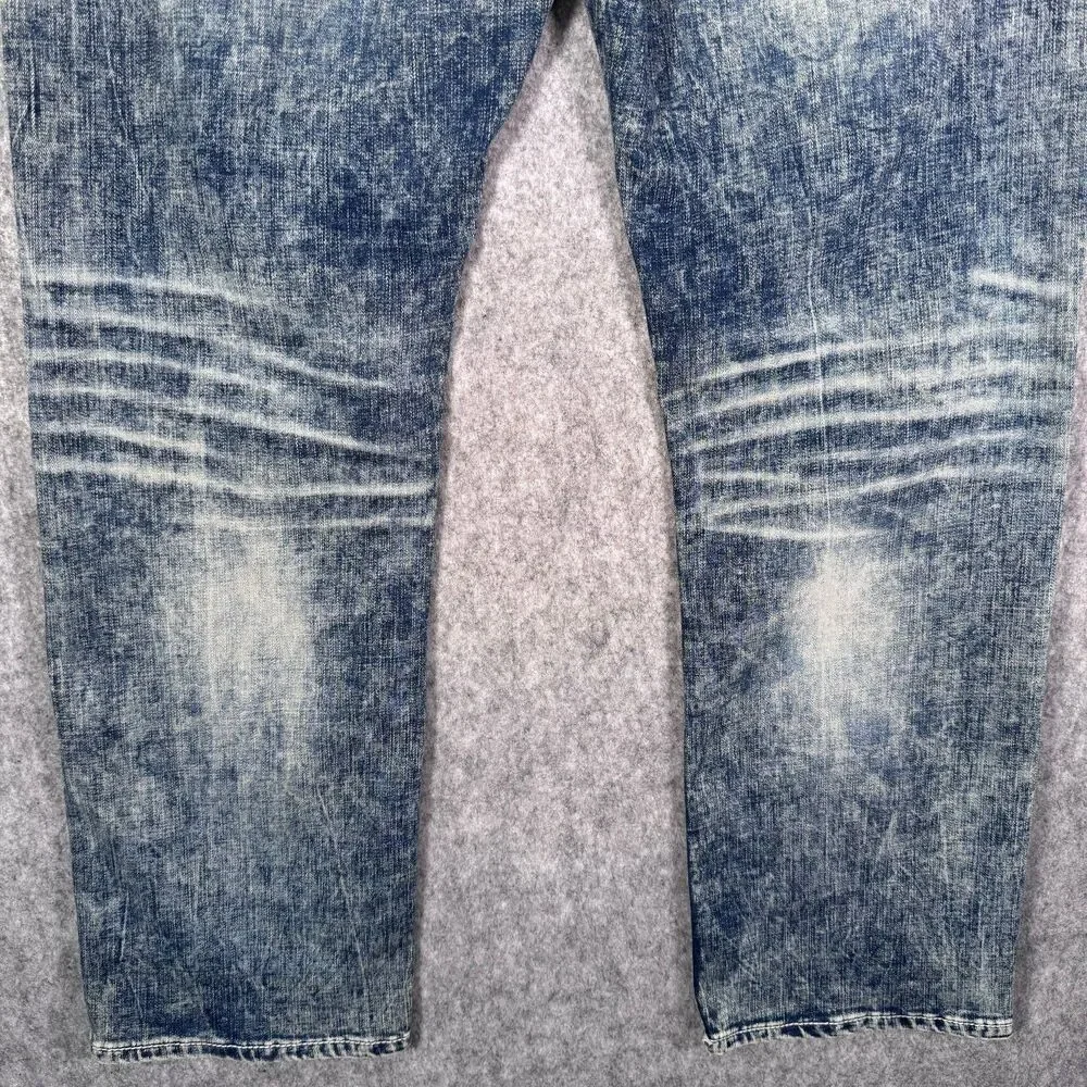 Salvage Anarchy Straight Relaxed Fit Jeans Mens 34R Blue